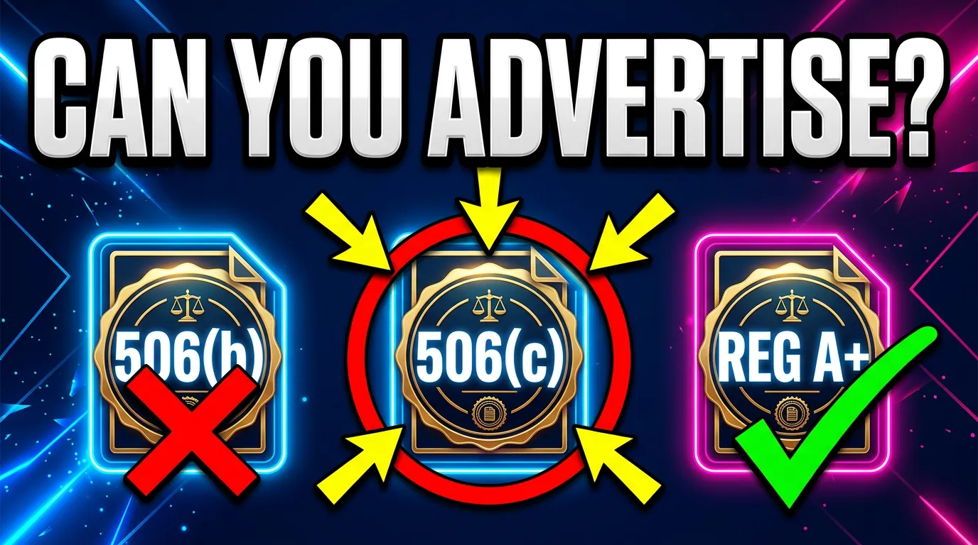 What Are the Advertising Limits of Reg D 506(b), 506(c), and Reg A+?