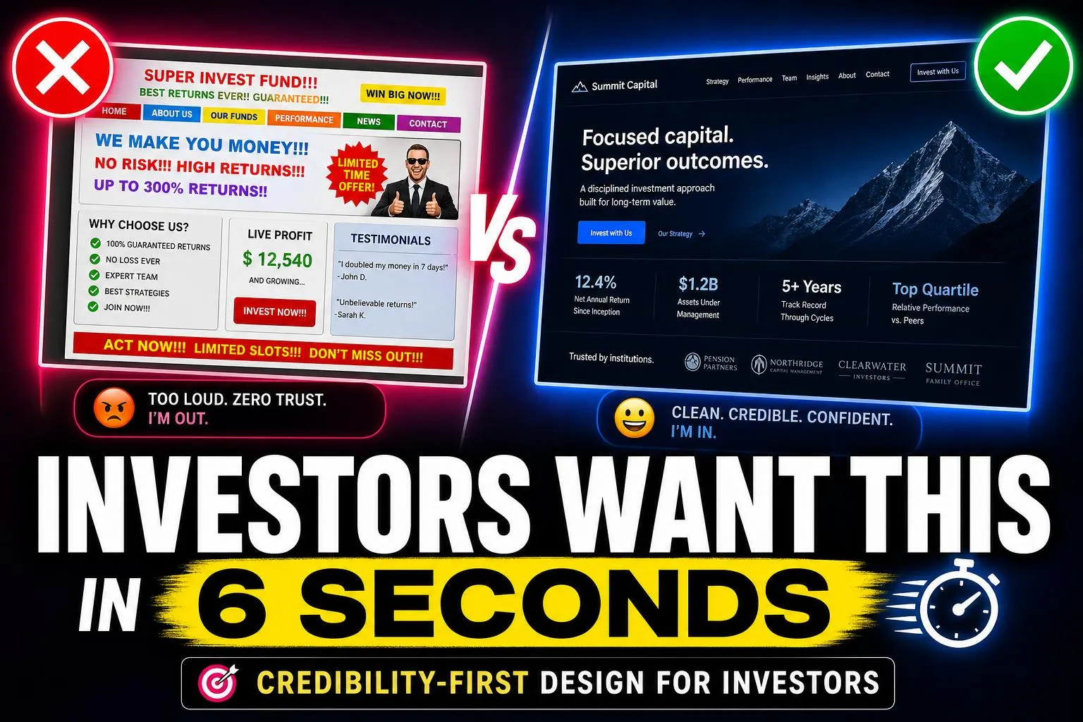 What Makes a Fund Manager's Website Credible to Accredited Investors?